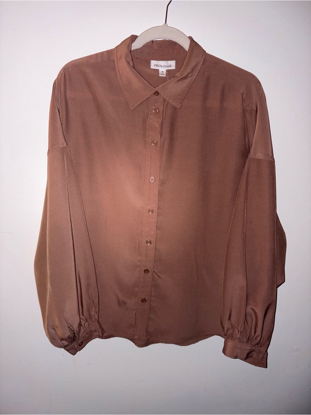 Prologue Relaxed Brown Button Down Shirt